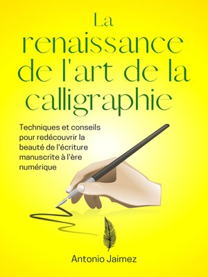 cover image of La Renaissance De L'art De La Calligraphie